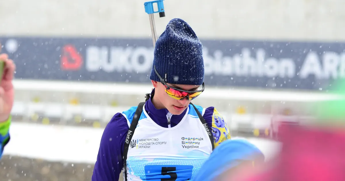 Фото - фейсбук/Степан Кінаш Триває юніорський чемпіонат Європи з біатлону у латвійській Мадоні